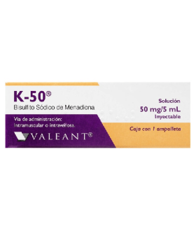 K-50 De 50 mg / 5 mL Caja Con 1 Ampolleta Solución...