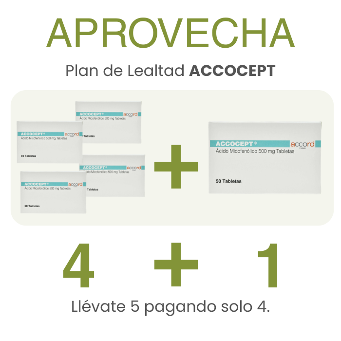 Accocept De 500 mg Caja Con 50 Tabletas - Ácido...