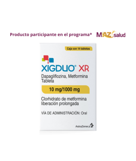 Xigduo Xr 10 mg / 1000 mg Box with 14 Tablets -...