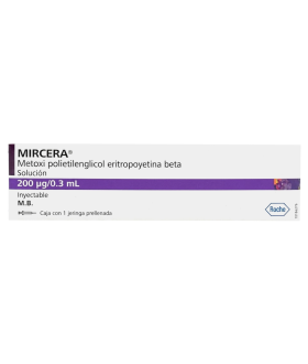 Mircera De 200 mcg / 0.3 mL Caja Con 1 Jeringa Precargada...
