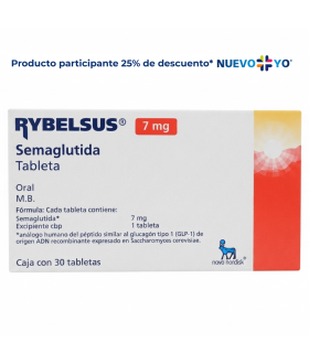 Rybelsus De 7 mg Caja Con 30 Tabletas - Semaglutida