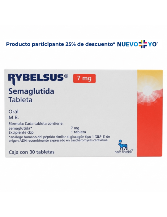 Rybelsus De 7 mg Caja Con 30 Tabletas - Semaglutida