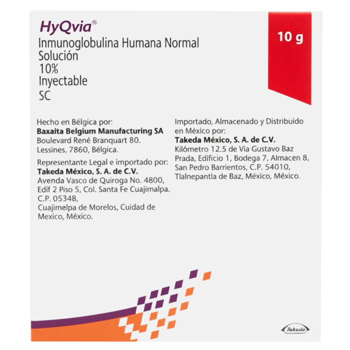 HyQvia De 10 g Caja Con Unidad Dual Con 2...