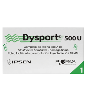 Dysport De 500 Unidades Caja Con 1 Frasco Ámpula Solución...