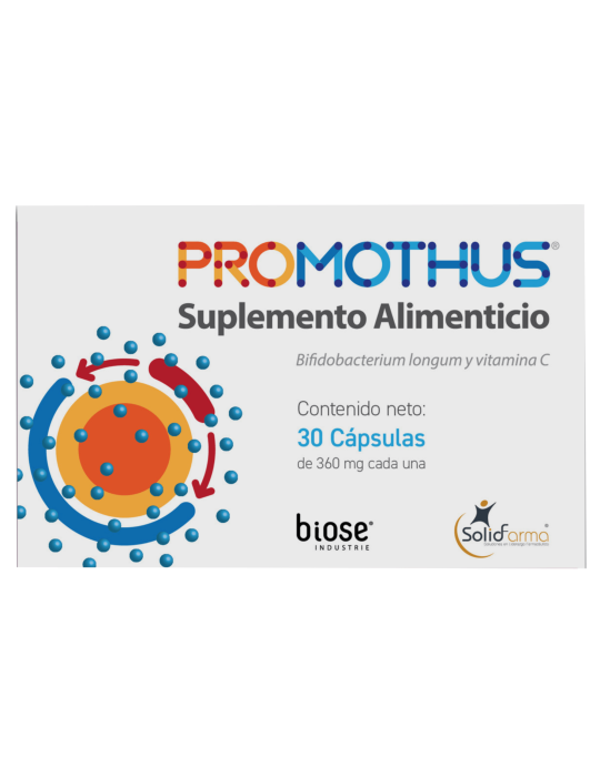 Promothus De 360 mg Caja Con 30 Cápsulas - Bifidobacterium Longum, Vitamina C