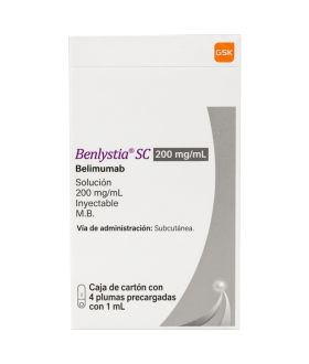 Benlystia SC De 200 mg/mL Caja Con 4 Plumas Precargadas...