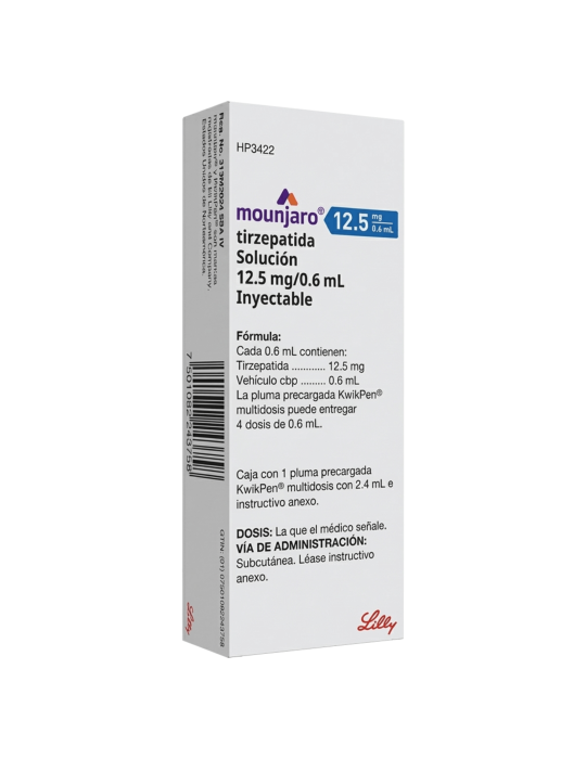 Mounjaro De 12.5 mg / 0.6 mL Caja Con Pluma...