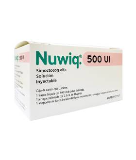 Nuwiq De 500 UI Con 1 Solución Inyectable - Simoctocog Alfa