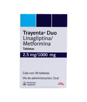 Trayenta Duo 2.5 mg- 1000 mg Box with 30 Tablets -...