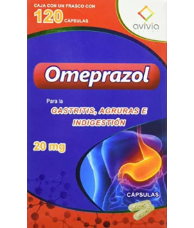 Omeprazol De 20 mg Caja Con Frasco Con 120 Tabletas -...