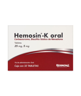 Hemosin-K De 25mg / 5mg Caja Con 32 Tabletas -...