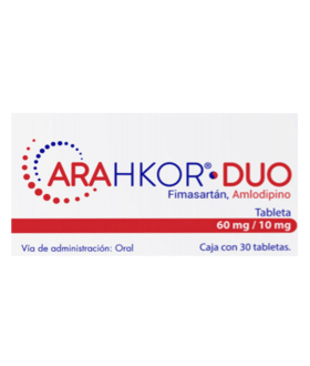 ¿Para qué sirve Arakor Duo 60mg/10mg de Fimasartan y Amlodipino?