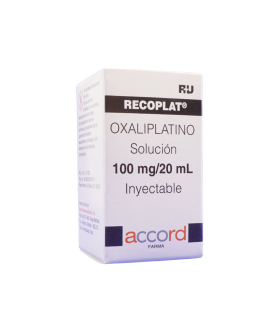 Recoplat De 100 mg Caja Con 1 Frasco Ámpula Solución...