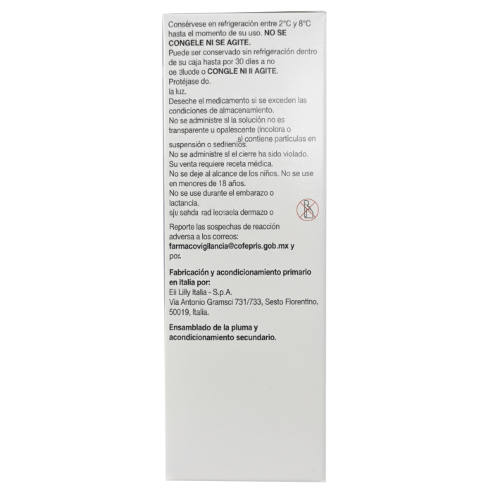 Mounjaro De 5 mg / 0.6 mL Caja Con Pluma...