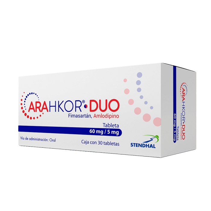 Arahkor Duo De 60 / 5 mg Caja Con 30 Tabletas -...