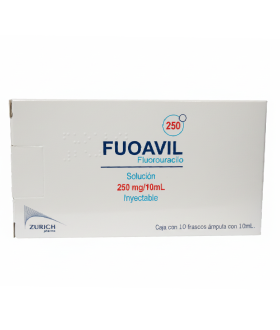 Fuoavil De 250 mg / 10 mL Caja Con 10 Frascos Ámpula Con...