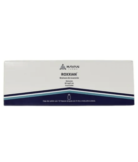 Roxxian 50 mg / 5 mL Caja Con 12 Frascos Ámpula Solución...