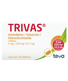Trivas De 5 mg / 160 mg / 12.5 mg Caja Con 28 Tabletas -...